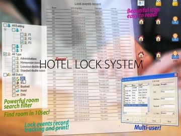 Çin Kart Kilidi PMS Arabirimi Otel Kilit Sistemi V5.80 Güçlü Oda Arama Filtresi Tedarikçi