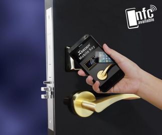 Çin RFID Otel Elektronik Kapı Kilitleri L9106 / 9206-NFC Bakır Artı Ayna Lehçe Tedarikçi